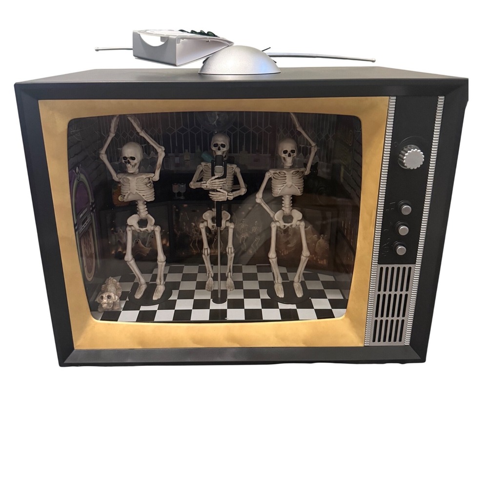 Fenguto Animated Musical Skeleton Disco Club Tv Halloween Tiktok Viral Very Rare